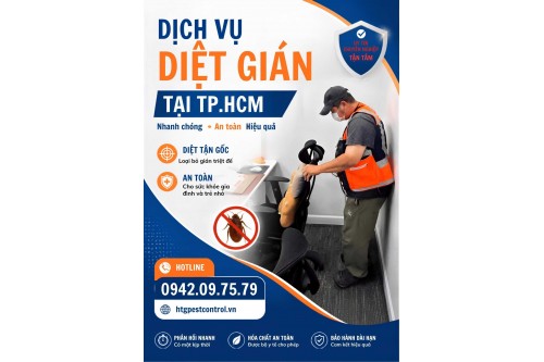 Dịch vụ diệt gián tại Quận 3 TP.HCM,Chuyên nghiệp an toàn hiệu quả