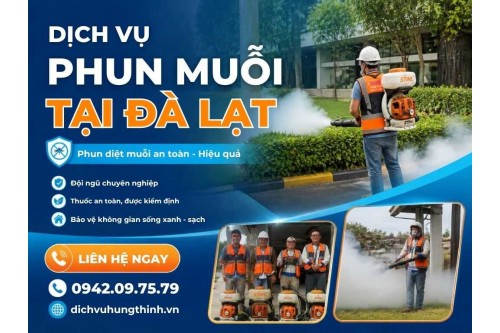 Dịch vụ phun thuốc diệt muỗi tại Đà Lạt chuyên nghiệp