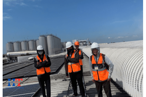 Hưng Thịnh Vệ Sinh định Kỳ Tấm Pin Năng Lượng Mặt Trời -Nhà Máy Bia Sài Gòn 