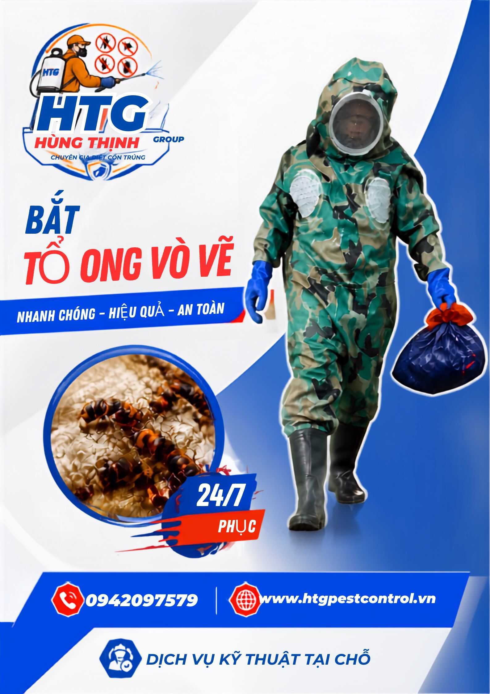 Dịch vụ bắt ong vò vẽ tại Biên Hòa Đồng Nai,Chuyên nghiệp uy tín giá rẻ